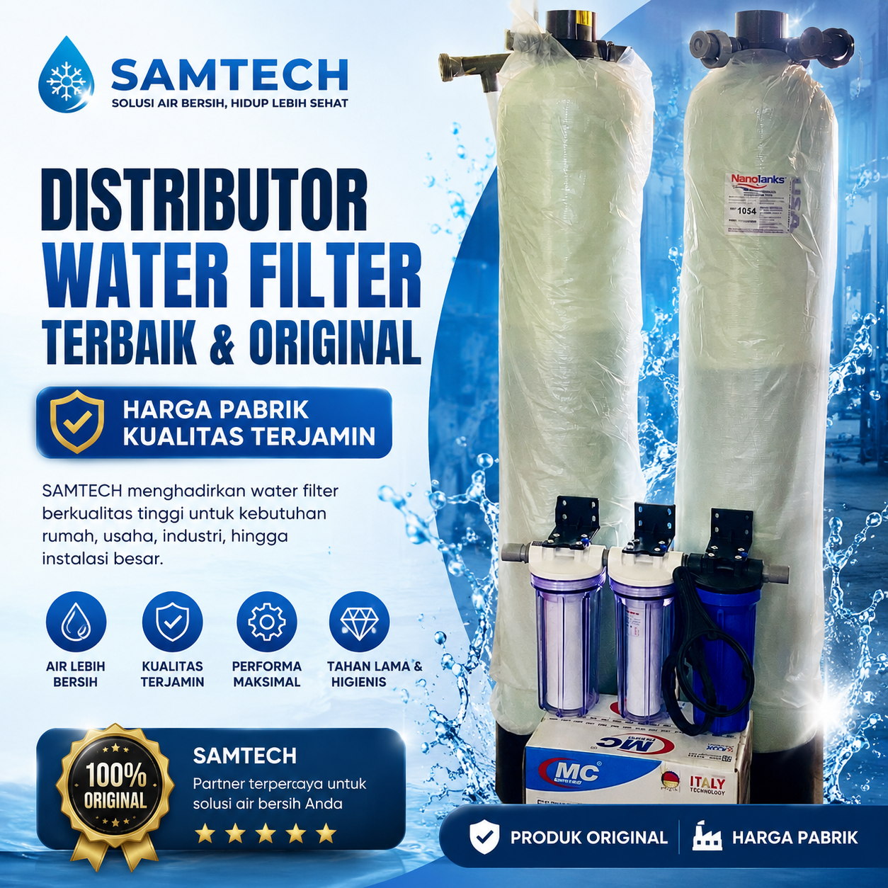 Distributor Water Filter Terbaik dan Original SAMTECH